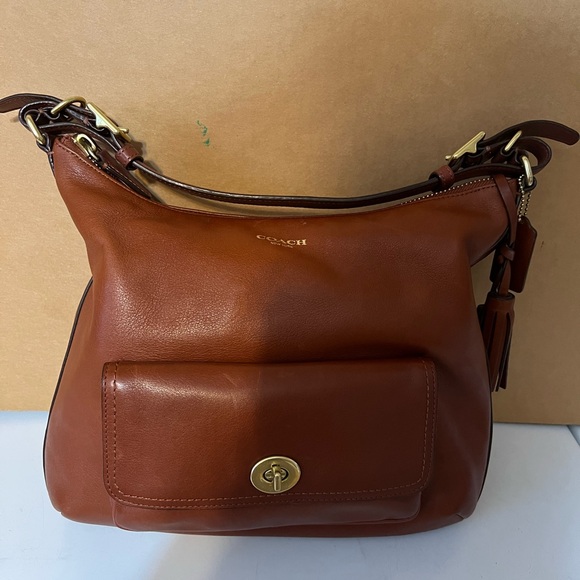 Coach Handbags - Coach British Tan Leather Hobo Bag